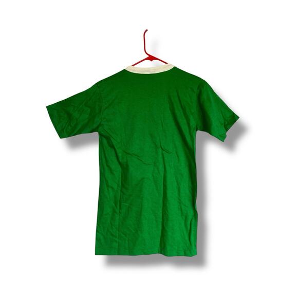 Vintage Boston Celtics 1986 World Champions Artex T-Shirt 50/50 USA Green Sz M - Picture 2 of 7